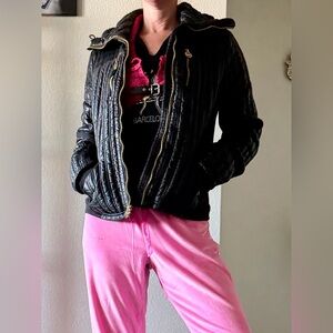 Michael Kors Black Quilted Puffer Jacket, size S